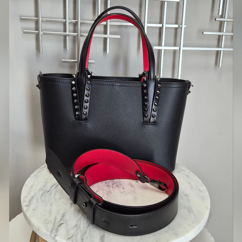 Christian Louboutin Cabata Mini Leather Tote - Black